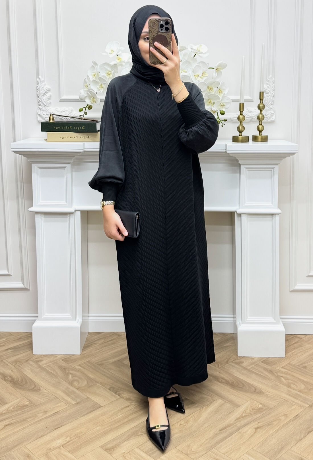 Viva Merserize Elbise Siyah