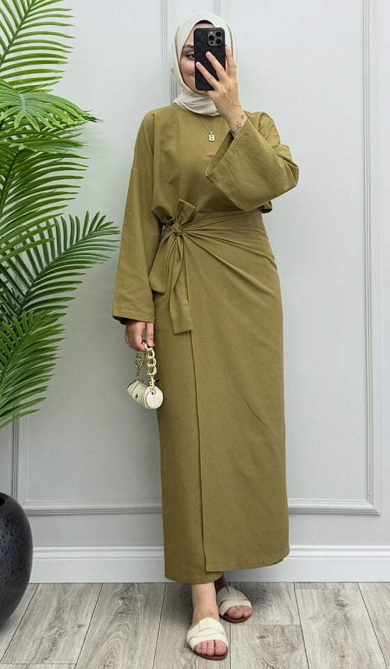 Helen Keten Etekli Takım Olive