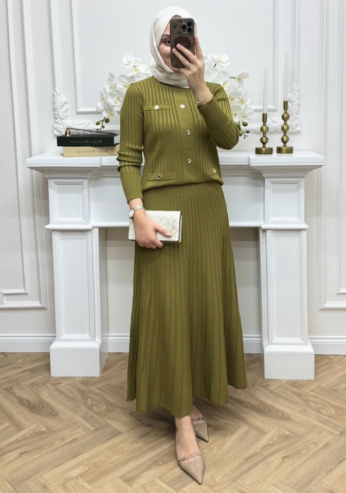 Galia Etekli Takım Yağ Yeşili