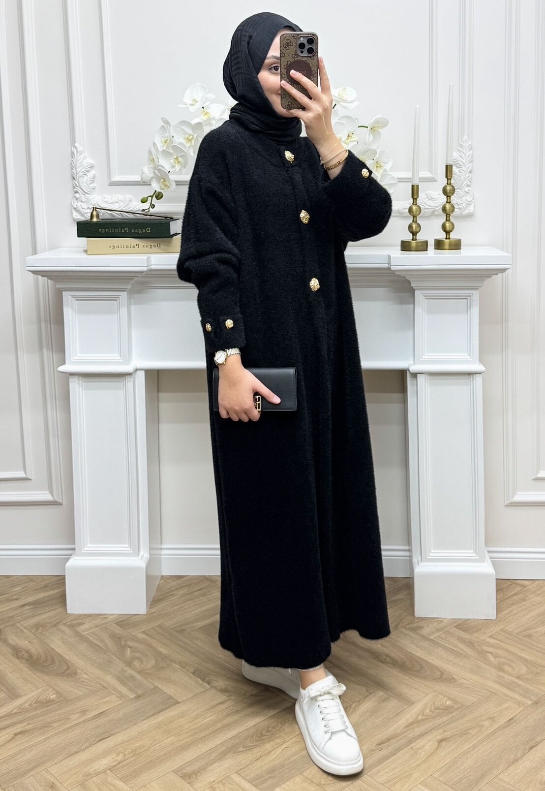 Moi Angora Hırka Siyah