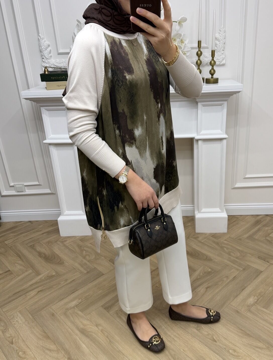 Maya Qupra Merserize Tunik Ekru