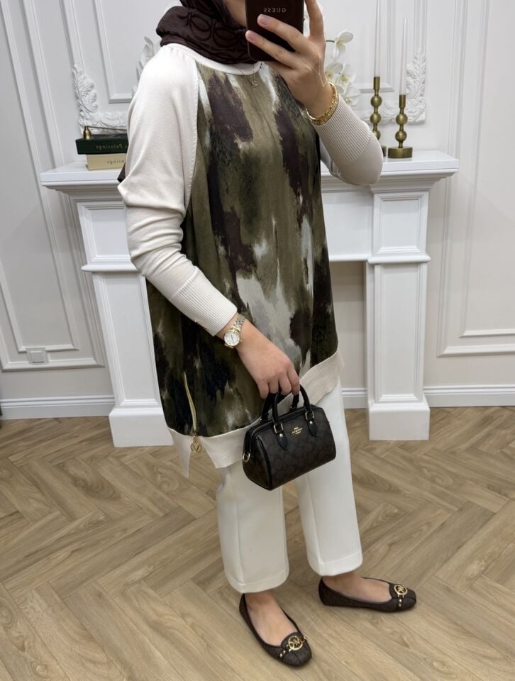 Maya Qupra Merserize Tunik Ekru