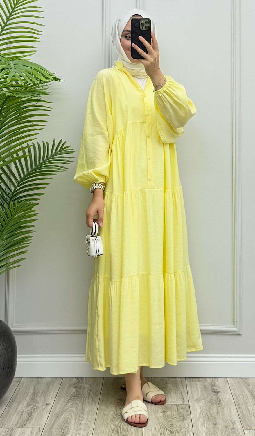 Alina Tensel Elbise Sarı