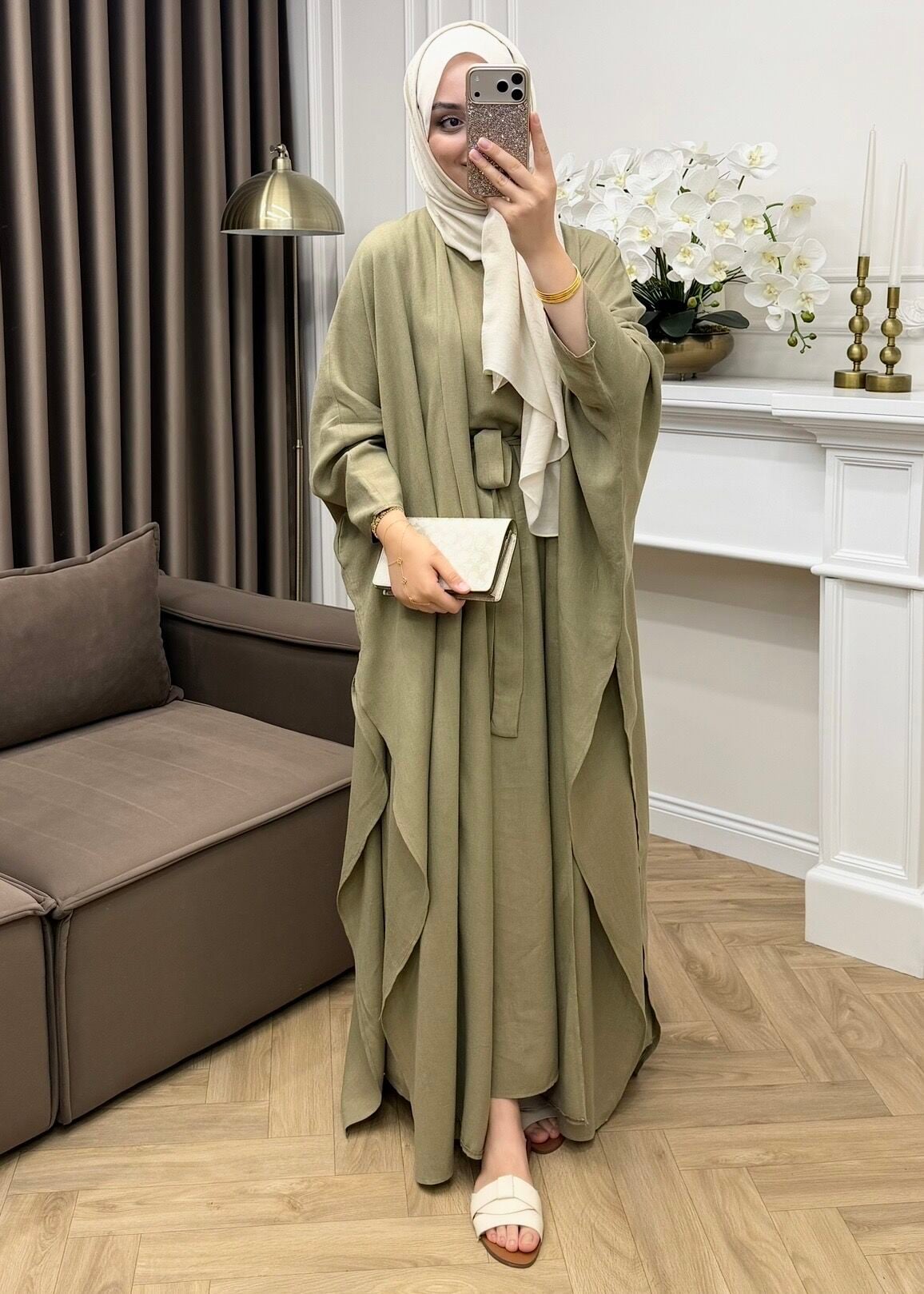 Arya Keten Abaya Takım Haki