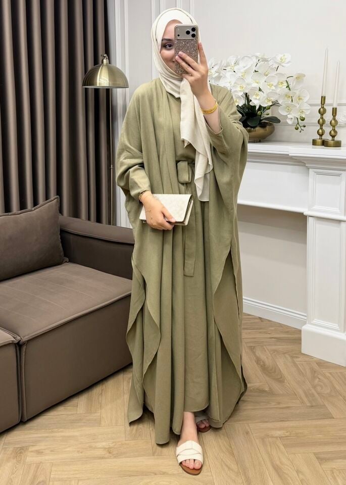Arya Keten Abaya Takım Haki