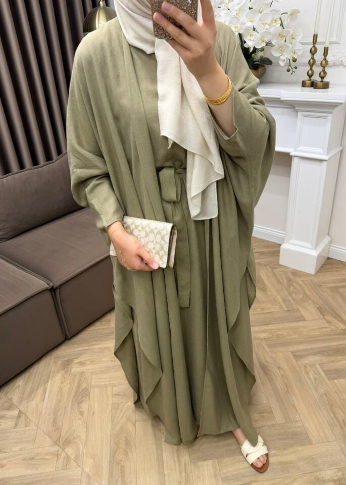 Arya Keten Abaya Takım Haki