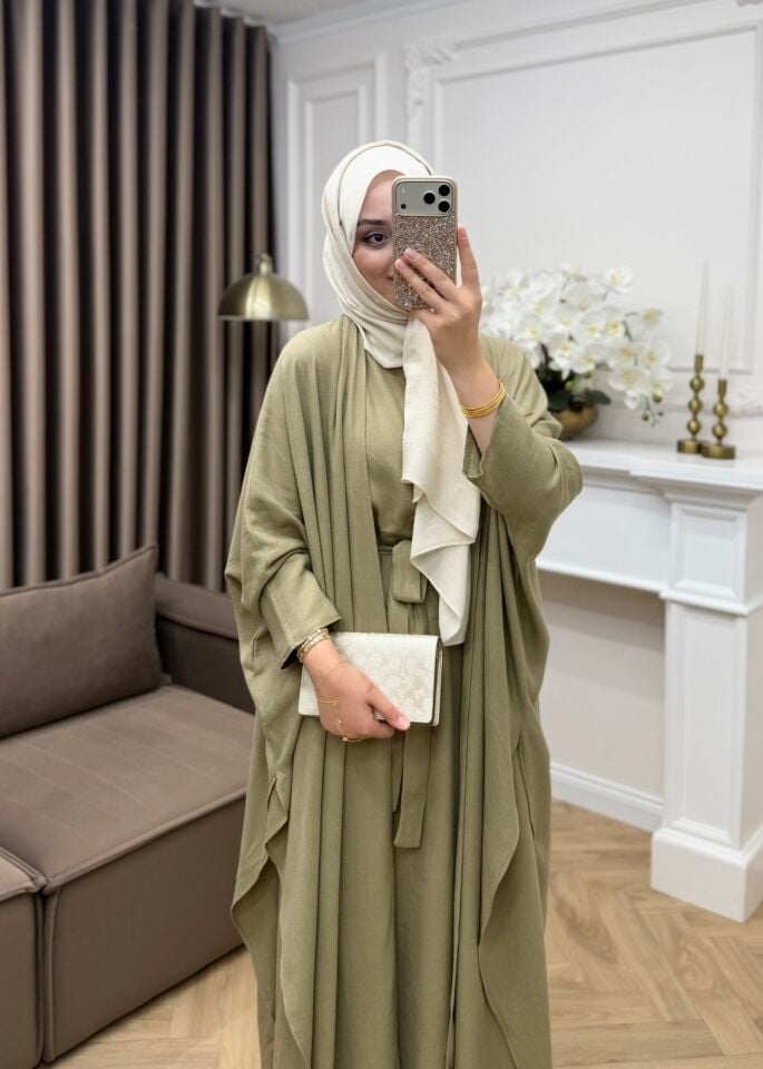 Arya Keten Abaya Takım Haki
