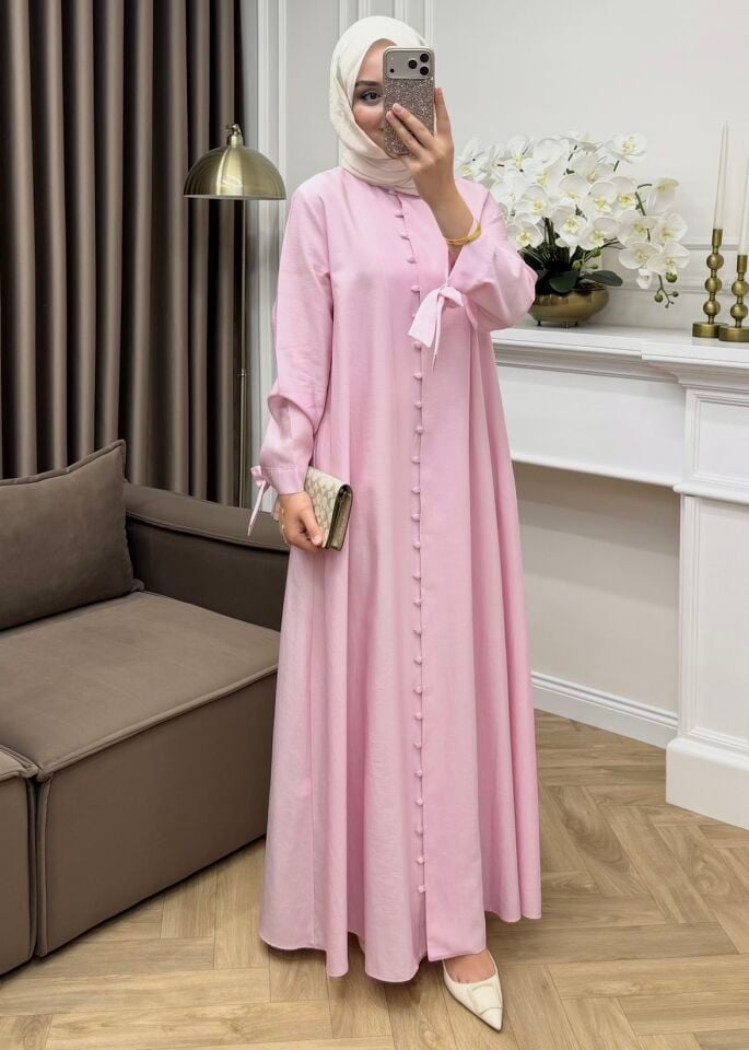 Asel Tensel Elbise Pembe