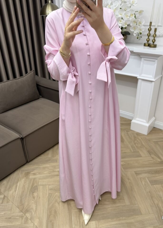 Asel Tensel Elbise Pembe