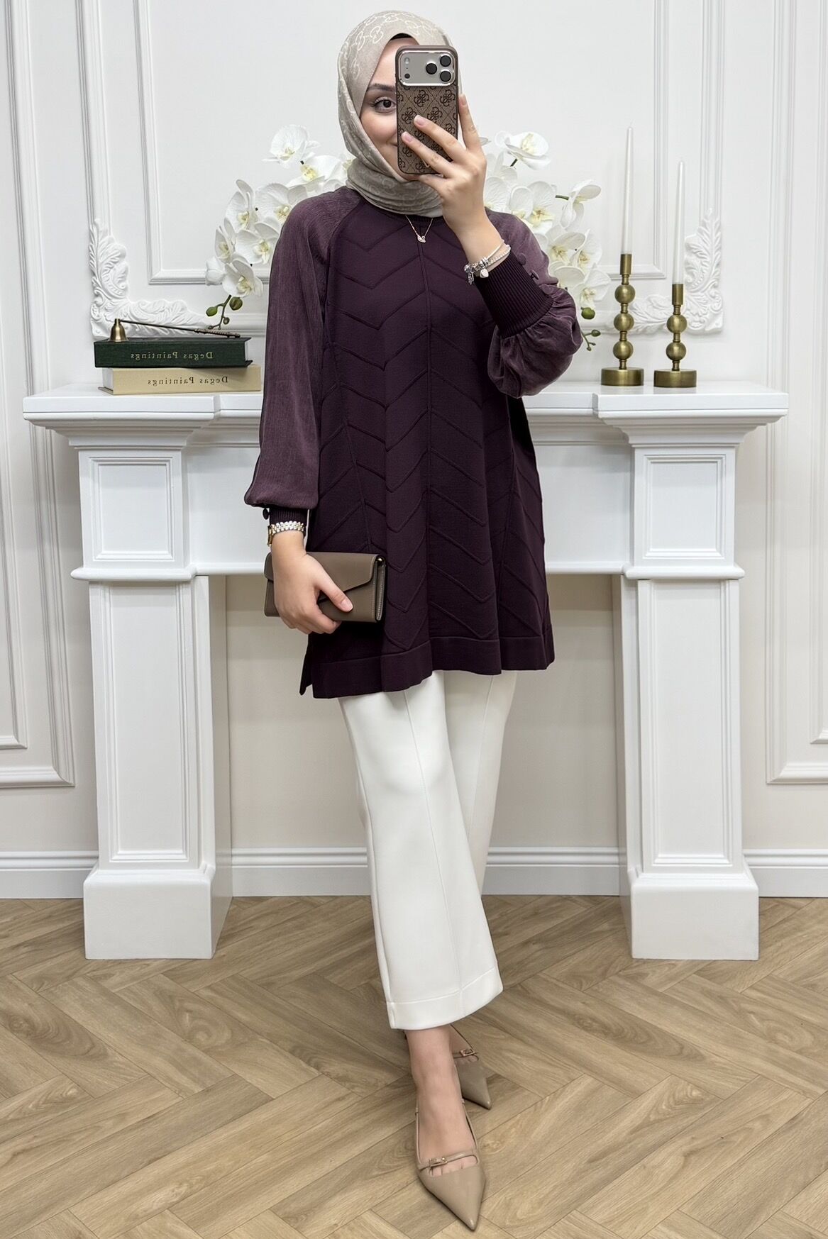 Jasmin Qupra Merserize Tunik Mürdüm