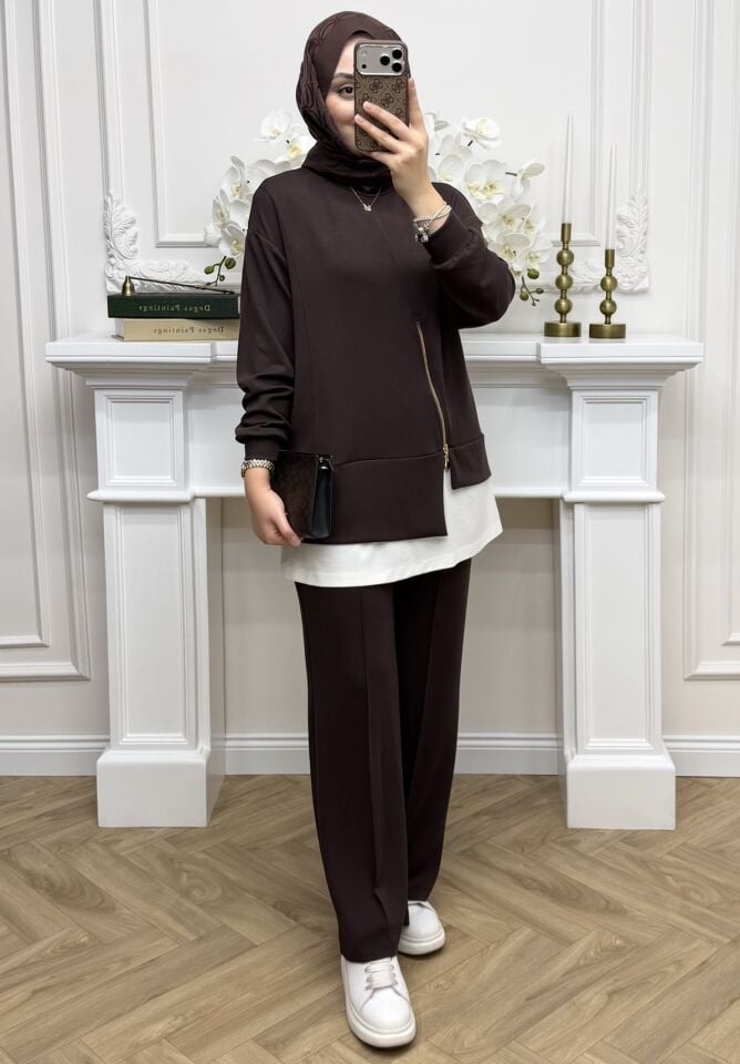 Loya Oysho Takım Kahverengi